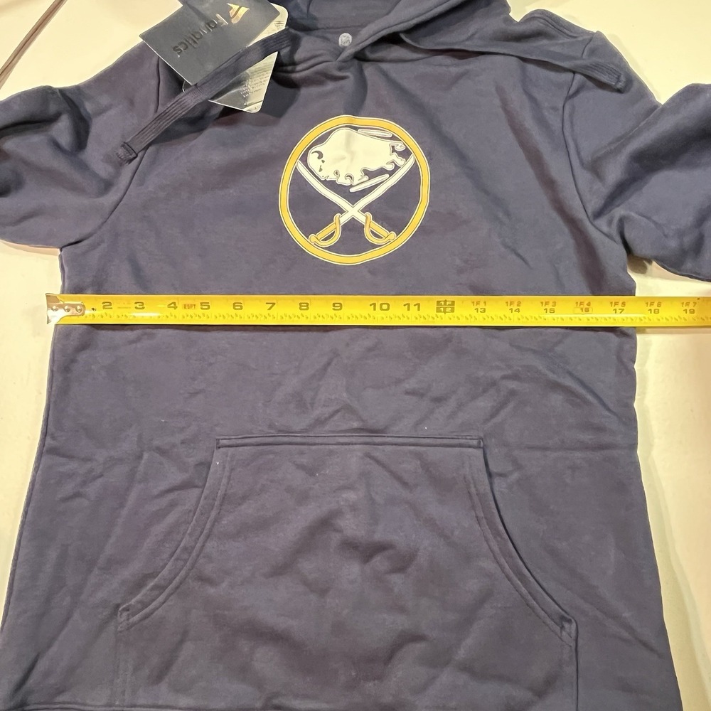 NWT Women's Fanatics Navy Blue Buffalo Sabres Hoodie Retro Logo 26 Dahlin - Picture 5 of 7